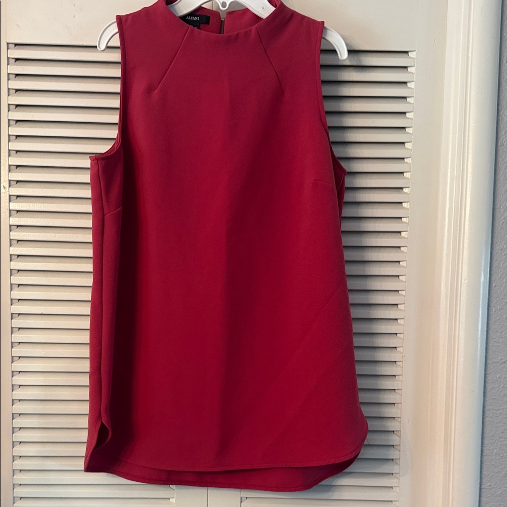 Alfani Sleeveless pink Crepe Shell Top